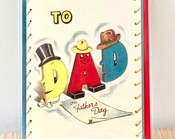 Vintage Style Father's Day Greeting Card by writeables