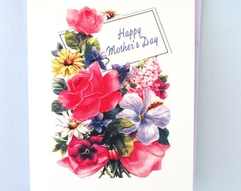 Happy Mother's Day Blumenstrauß Grußkarte von Writeables