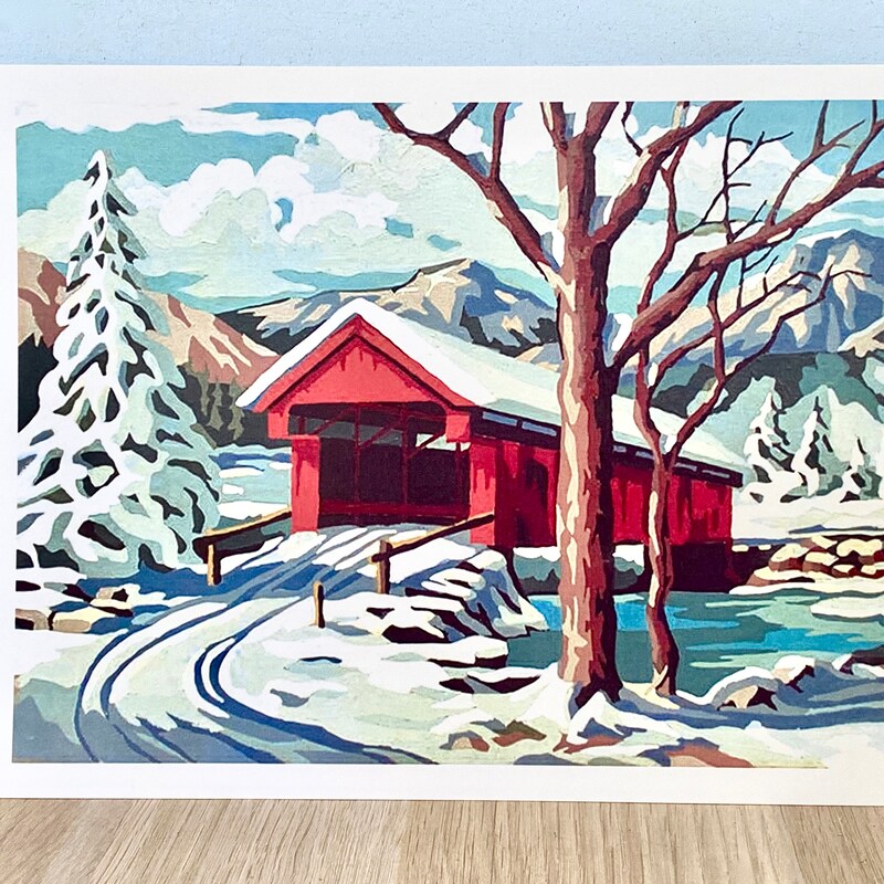 Winter Paint by Number - Etsy