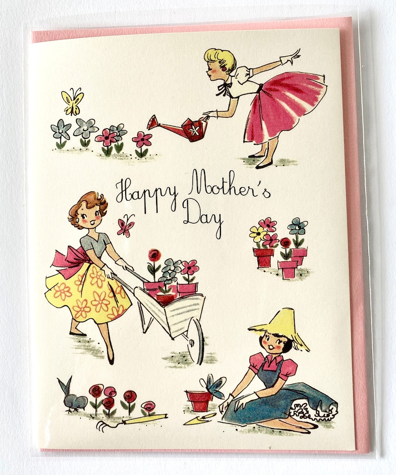 Vintage Style Happy Mother's Day Card by Writeables - Etsy