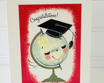 Congratulations Graduate Globe Greeting Card by writeables