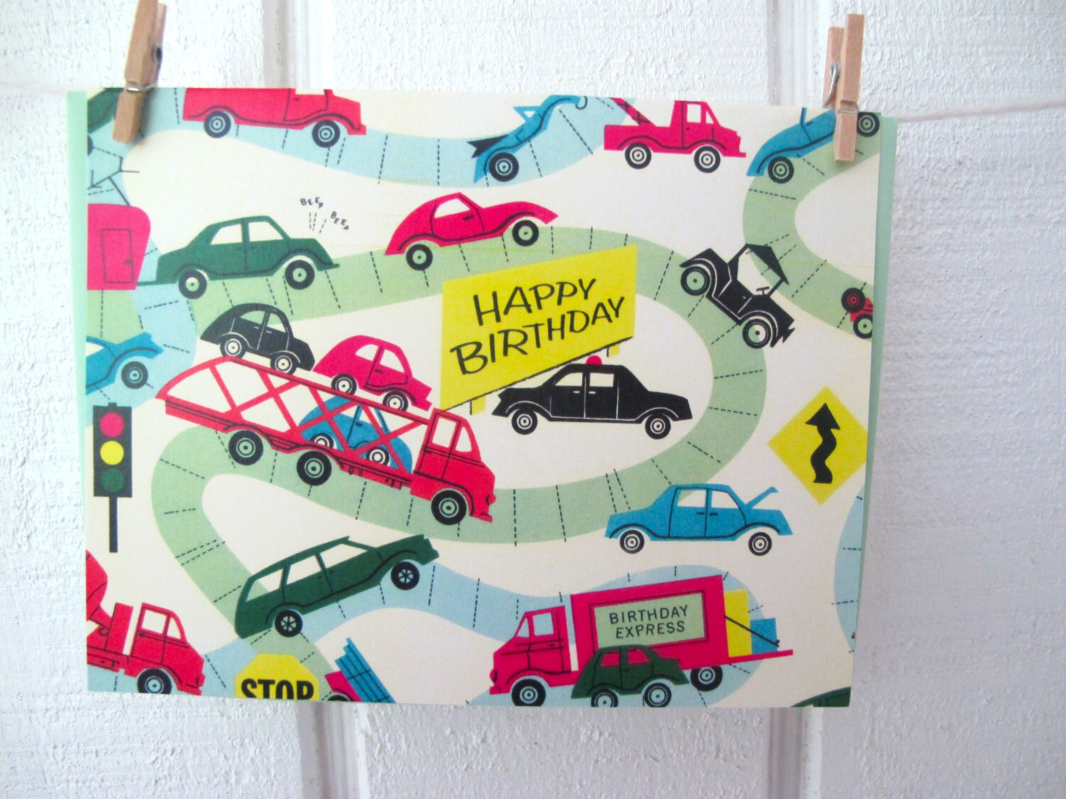 Happy Birthday Vintage Style Greeting Card by writeables