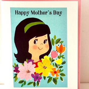 Tarjeta del Día de la Madre con estilo vintage de writeables
