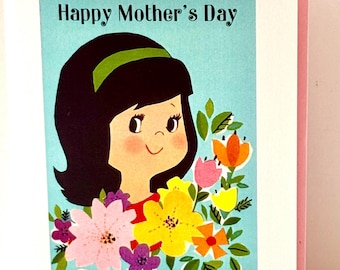 Vintage Style Happy Mother's Day Karte von Writeables