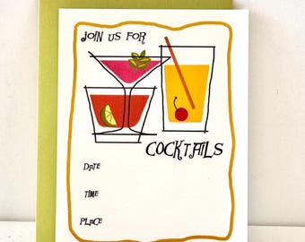 Cocktail Party Invitations Package of 8