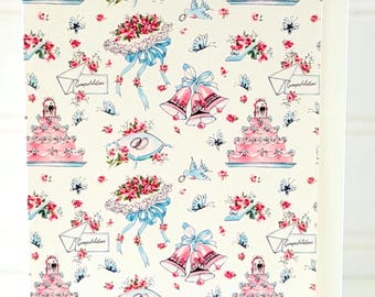 Hochzeitskarte im Vintage Style von Writeables