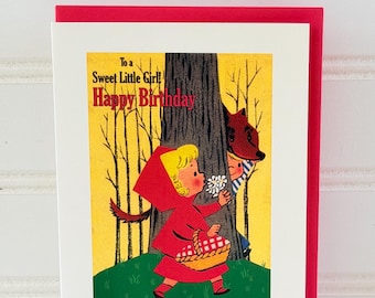 Birthday Card Red Riding Hood by writeables
