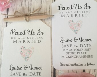 pencil save the date