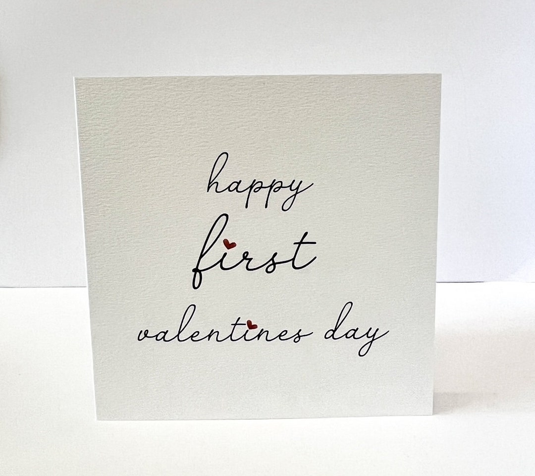 Happy First Valentines Day Card, for Husband, Wife, Boyfriend ...
