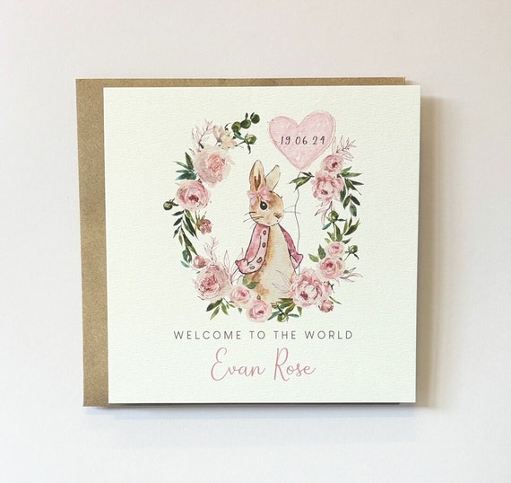 Bunny Congrats Pink Greeting Card Bunny Congrats Pink Greeting Card