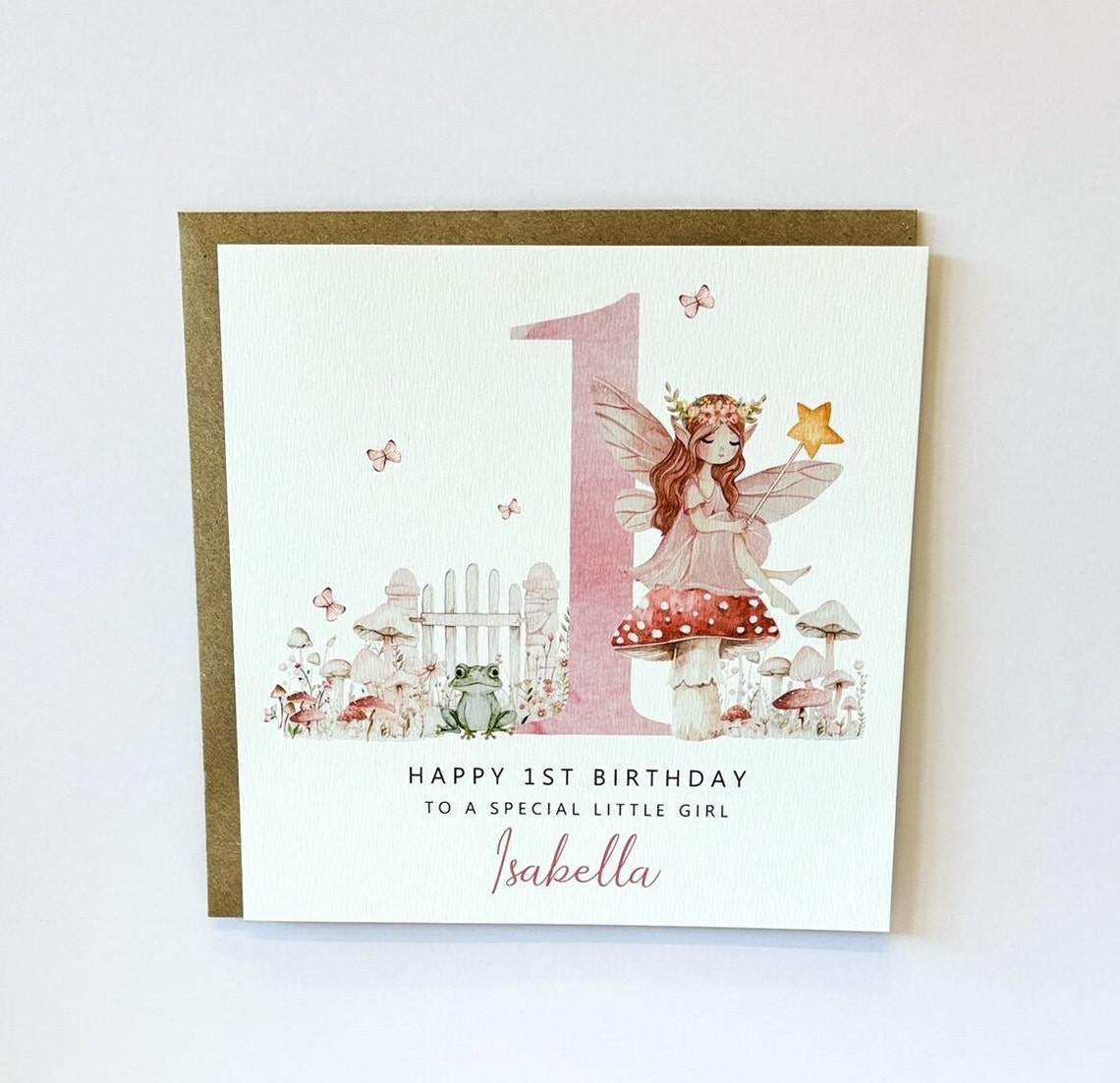 Magical Personalised Fairy 1st Birthday Card, Any Age Flower Fairy Card ...