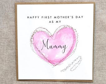 First Mothers Day Card, Happy Mothers Day Card For Mummy, Mothers Day Card, 1st Mothers Day Card as your Mummy, Mum, Mother, Mumma