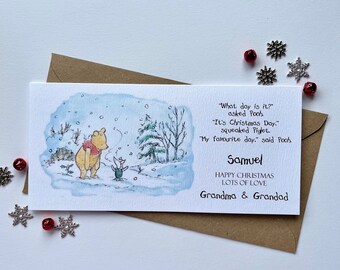Huxters Valentinstags-/Jahrestagskarte Mit Pooh & Ferkel – 'süßer Als Honig', 14,8 Cm, Mit Umschlag