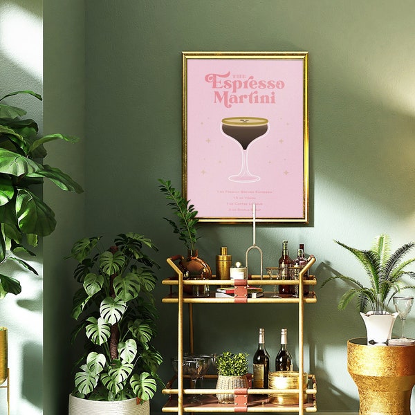 Espresso Martini Print (Pink)