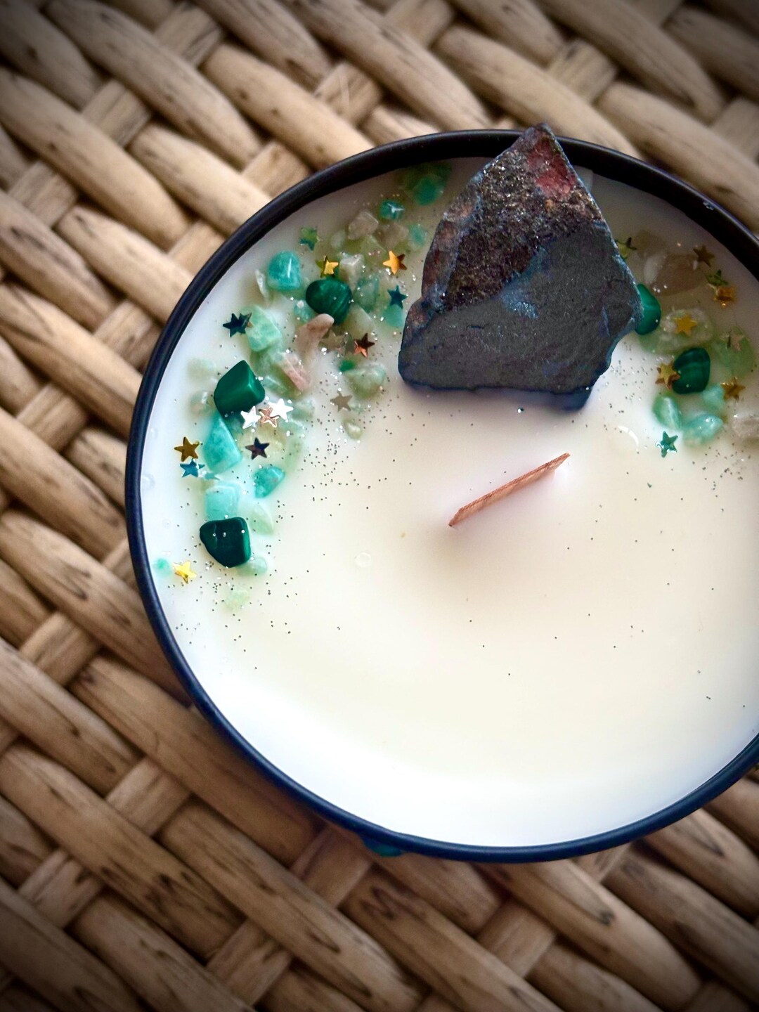 Custom Healing Crystal Candle - Etsy