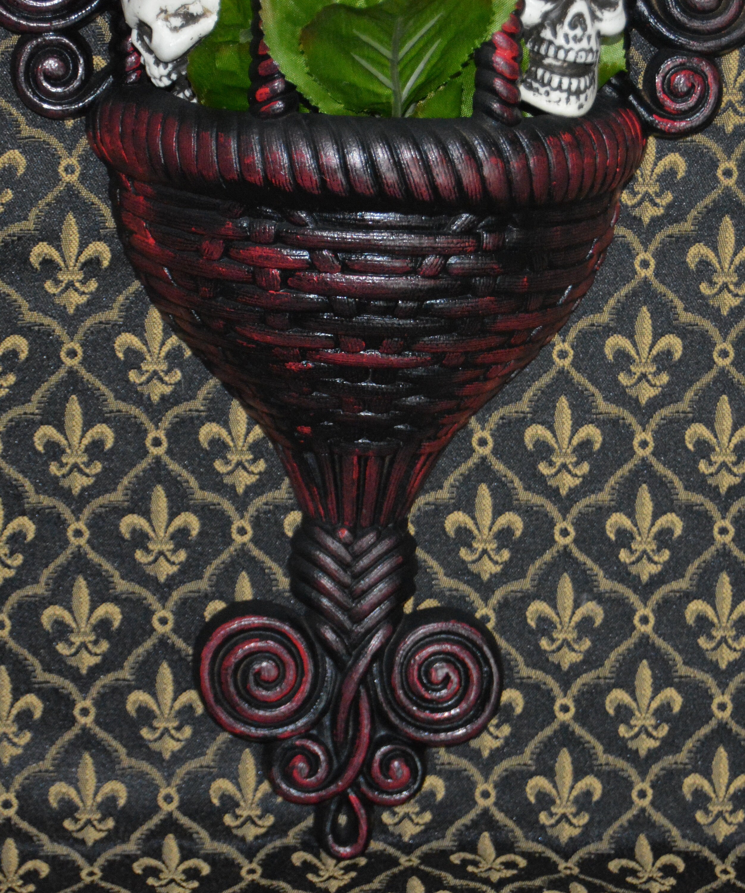 Gothic 70's Wall Sconce Updated to Darker Decor - Etsy