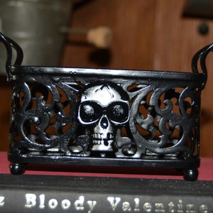 Gothic Desk Accessory hold business cards or sticky pads