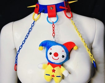 Clown baby spiked choker MADE TO ORDER