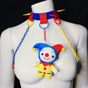 Clown baby spiked choker MADE TO ORDER