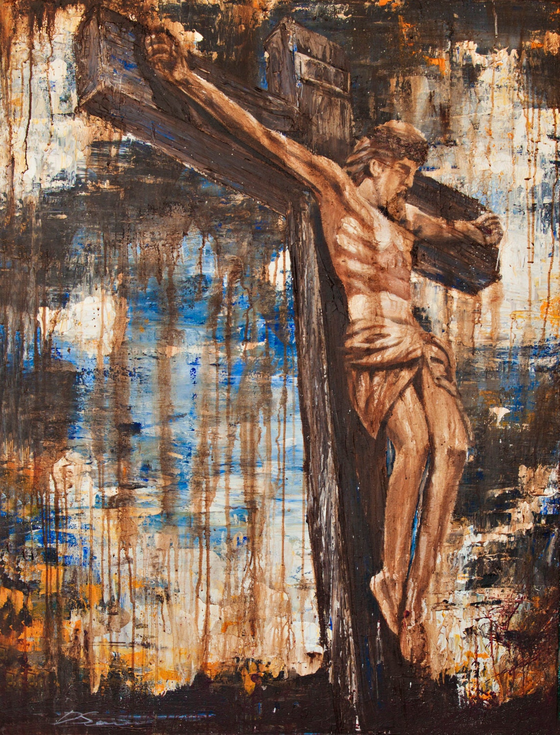 Huge Modern Art Modern Religious Painting Contemporary Art Etsy