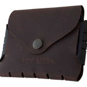 Cartera de cuero hecha a mano