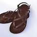 Leather sandals women, brown sandals, barefoot sandals, women, flat sandals, strap sandals, adjustable sandals,comfort sandals 
