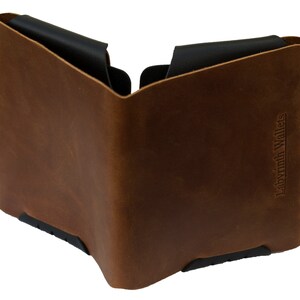 Cartera de cuero plegable