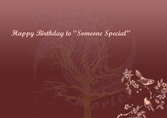 Joyeux Anniversaire A Une Personne Speciale Etsy