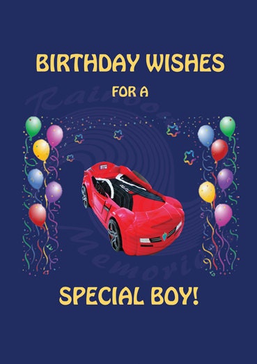 Birthday Wishes For A Special Boy Etsy Birthday Wishes For A Special Boy Etsy