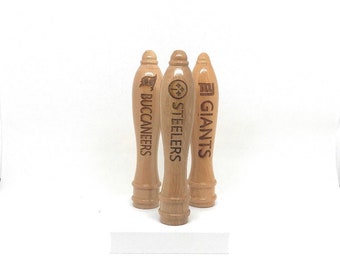 NFL Custom Beer tap handle every team available engraved natural