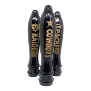 NFL Custom Beer tap handle every team available engraved black 6”