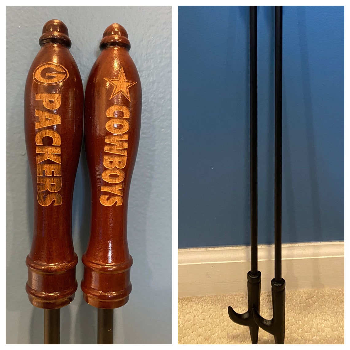 Custom personalized fire poker Etsy