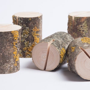 10 Rustic Place Card Holders, table number holder, ash tree wedding table decor, rustic table number holder, woodland wedding centerpiece