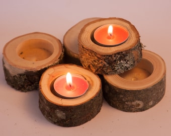 20 portacandele, titolare di tè leggero, bosco nozze centrotavola, matrimonio rustico arredamento, arredamento casa, paese matrimonio, decorazione di Natale