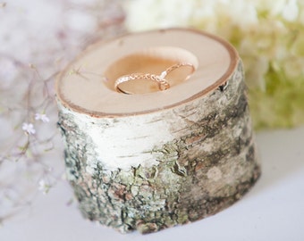 Ring holder, rustic wedding ring pillow,  birch ring box, chabby chic wedding, wooden ring bearer pillow, rustic wedding decor