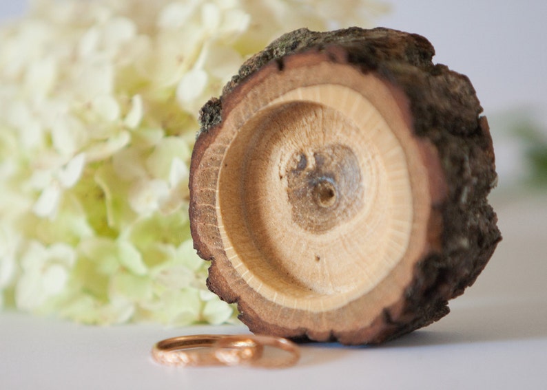ring bearer pillows woodland wedding decor wedding decoration Rustic wedding ring pillow rustic ring holder log ring box