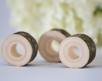 5 Rustic Wedding Napkin Rings, table setting, woodland wedding decoration, rustic ring napkins, napkin holder,rustic  wedding decor