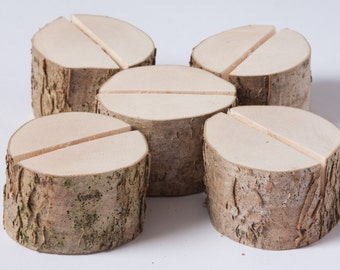 10  rustic wedding table number holder, place card holder, name card holder, name tag holder, table number stand, rustic wedding decor