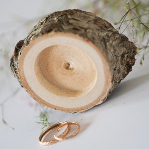 Rustic ring bearer pillow, rustic ring holder, rustic ring box, wedding decoration, woodland wedding decor image 4