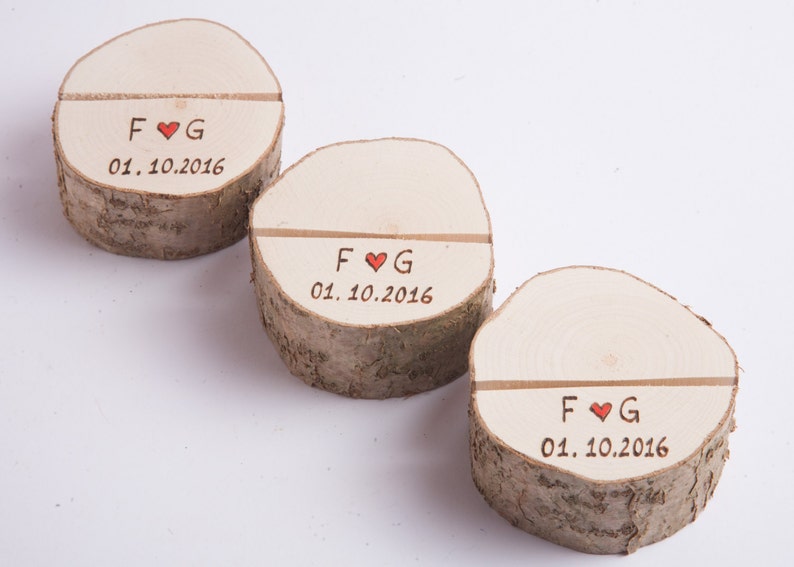 10 Personalized Rustic Wedding Table Number Holders Place - Etsy