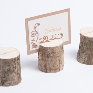 5 Rustic Place Card Holders, table number holder, hazel tree wedding table decor, rustic table number holder, woodland wedding centerpiece