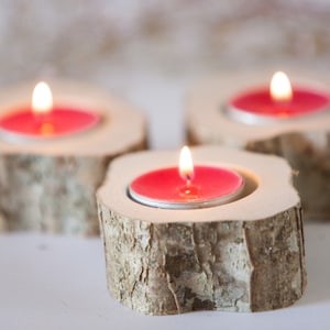 10 log candle holders, tea light holder, woodland wedding centerpiece, rustic wedding decor, home decor, country wedding, christmas decor