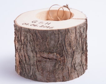 Rustic ring bearer pillow, rustic ring holder, rustic ring box, wedding decoration, woodland wedding decor