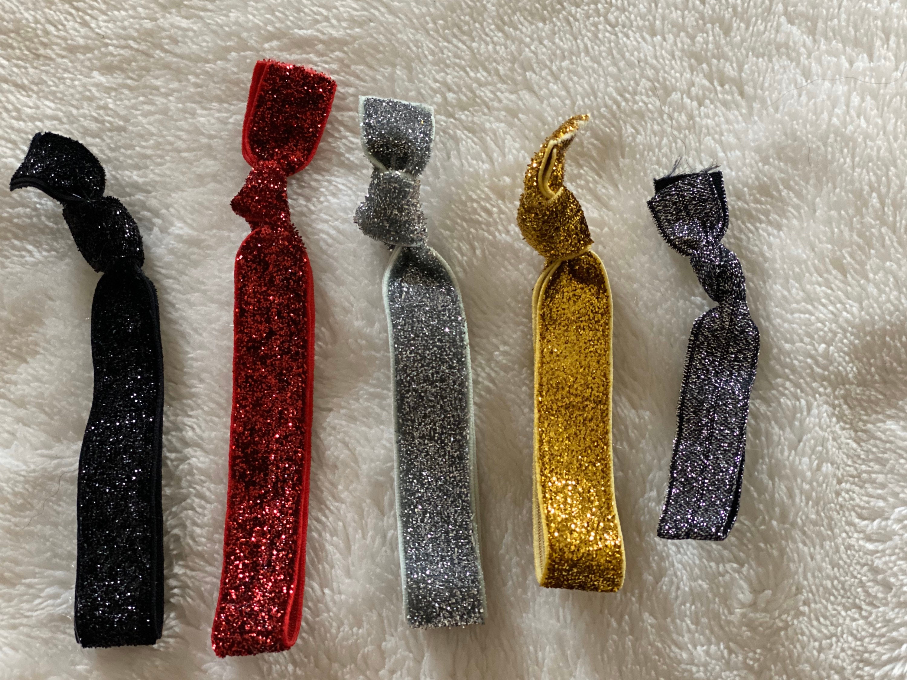 No Dent Hair Ties GLITTER Etsy