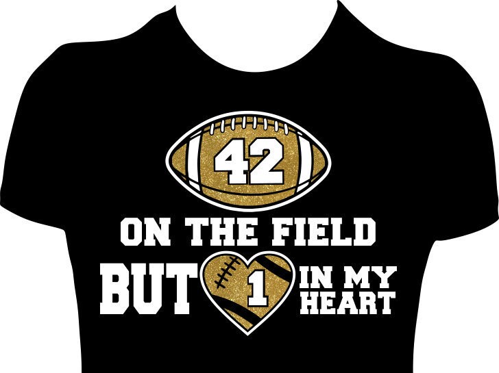 My Heart Football Mom Shirt Womens 