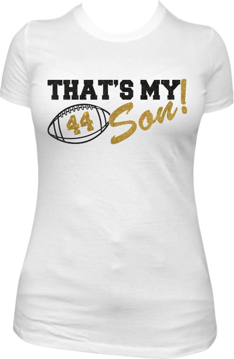 That's My Son Football Mom Shirts Women's Shirt | Etsy