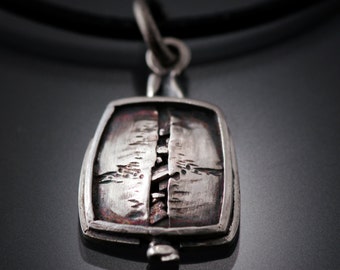Sterling Silver Pendant | silver pendant | sterling pendant | sterling silver necklace | Fashion jewelry necklace | “Reveal” Pendant