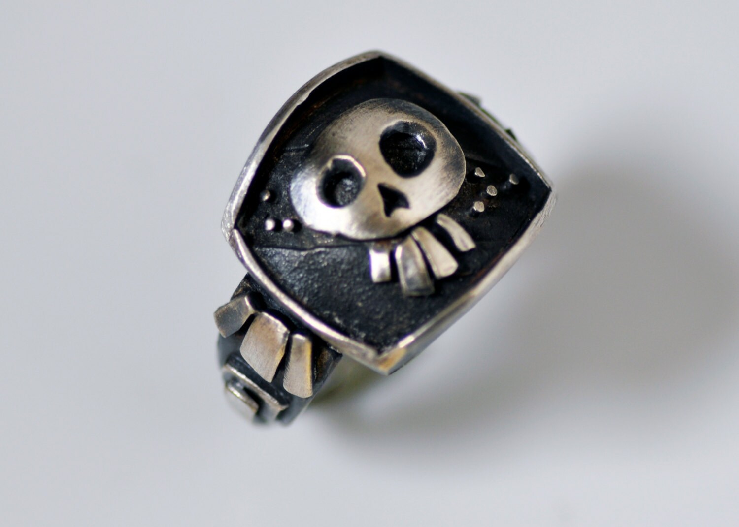 Mens Skull Ring | Day of the Dead Ring - Etsy