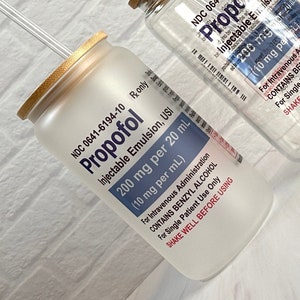 Propofol 16 oz Glass Can Clear or Frosted. SAMe Or NeXT BusineSS Day Shipping