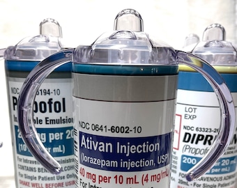 Ativan Sippy Cup 2 lids, 12 oz tumbler,